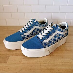 Vans Old Skool Stackform Denim Platform Sneakers NWOT